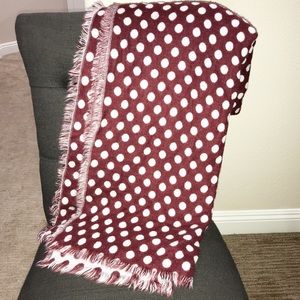 Huge Reversible Polka Dot Scarf